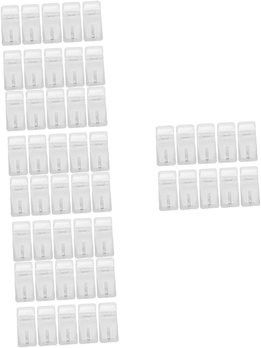 100 Sets Transparent Lock Staple gate Lock hasp Door Buckle Bolt Clear Hinge hasp Clear Lock hasp Lock Cabinet Lock hasp Suitcase Buckle Plastic latches Acrylic Buckle Box Crafts