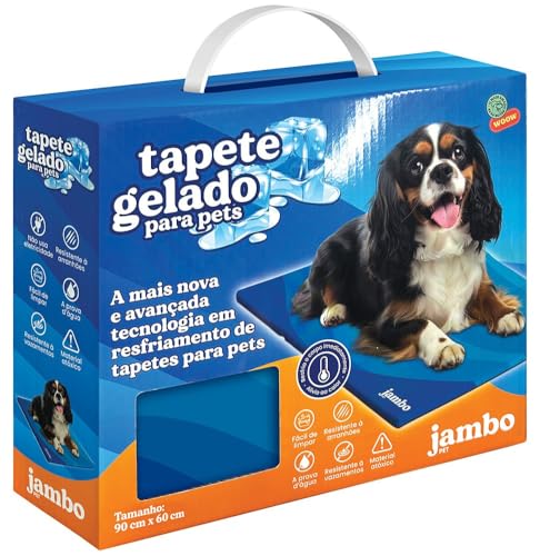 JAMBO PET Tapete Gelado Refrescante para Cães e Gatos Tamanho Grande 90 x 60