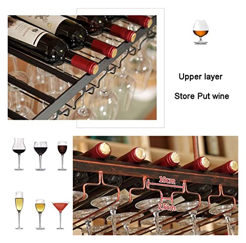 Étagère à vin de plafond industrielle pour bar et cuisine - 2