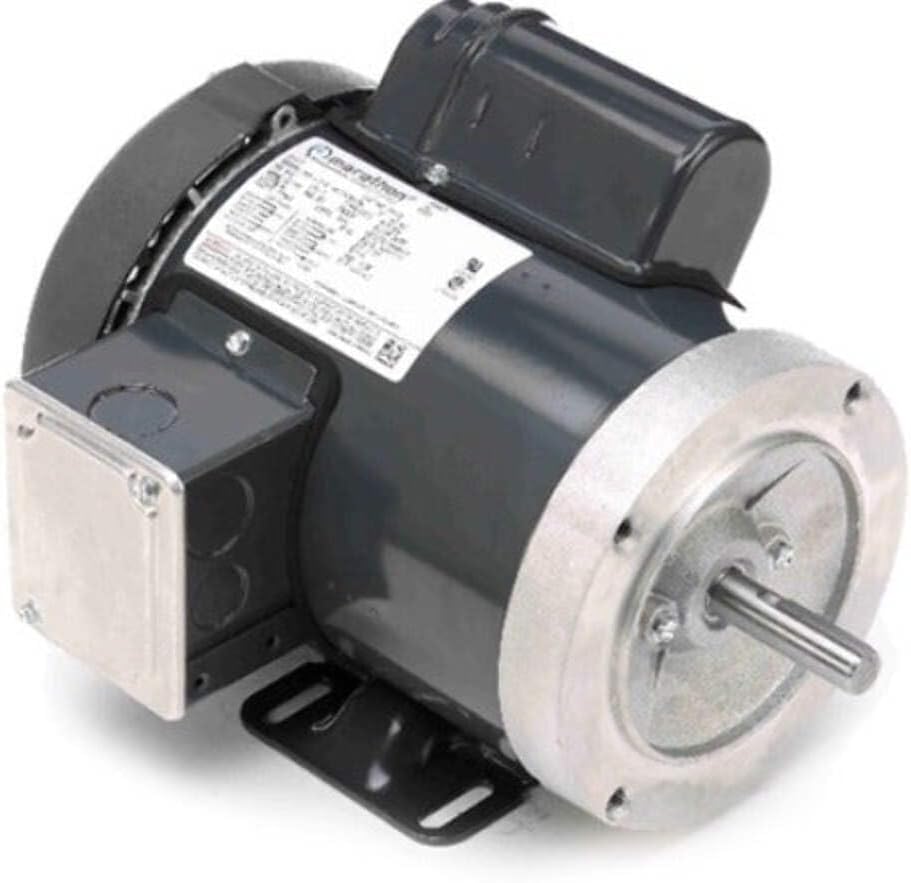 Marathon D312 56C Frame 56C34F5302 TEFC General Purpose Motor, 1 Phase, C-Face, Ball Bearing, 3/4 hp, 3600 RPM, 1 Speed, 115/208-230 VAC
