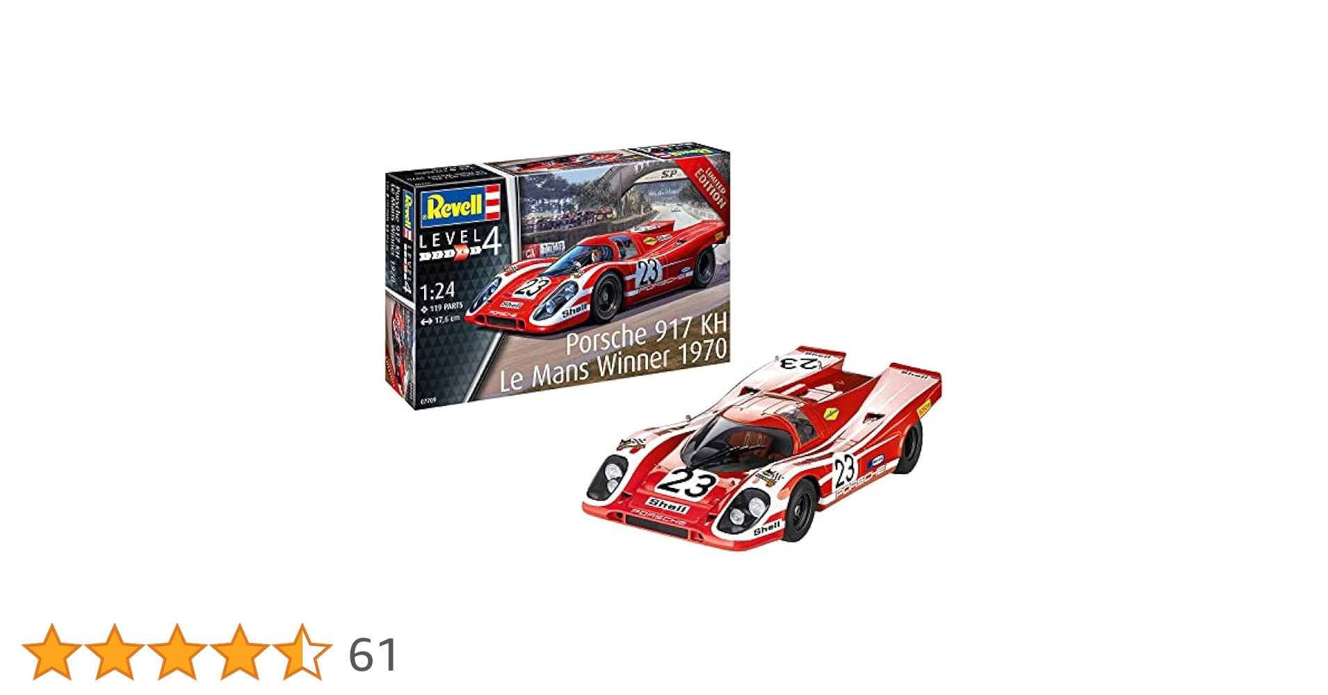 Amazon | ドイツレベル 1/24 70 ポルシェ 917K ル・マン