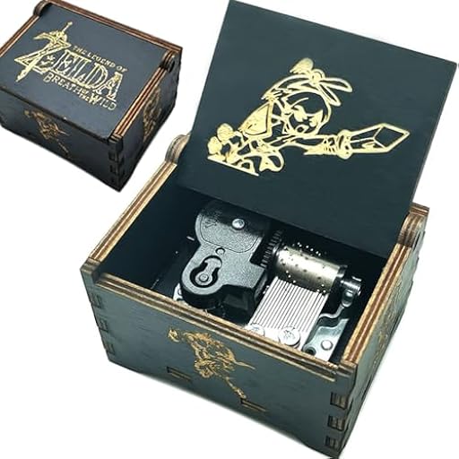 Caja de música Micteney La leyenda de Zelda, caja de música de madera La leyenda de Zelda para regalos para hombres, mercancía de La leyenda de Zelda, regalos de La leyenda de Zelda con mecanismo de | Ya disponible en tu tienda friki favorita! En mundofriki.es!