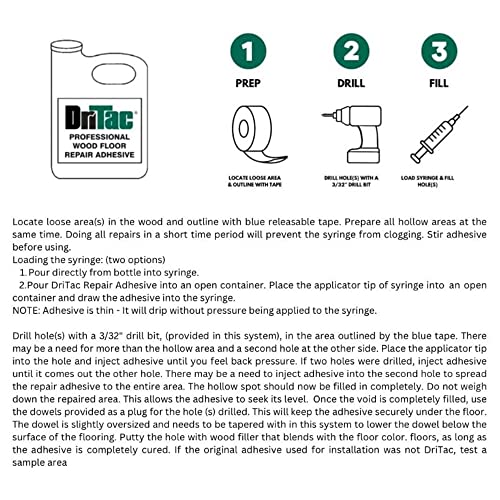 Dritac RS-2 Sika Dritac - Professional Wood Floor Repair Adhesive thumb #4