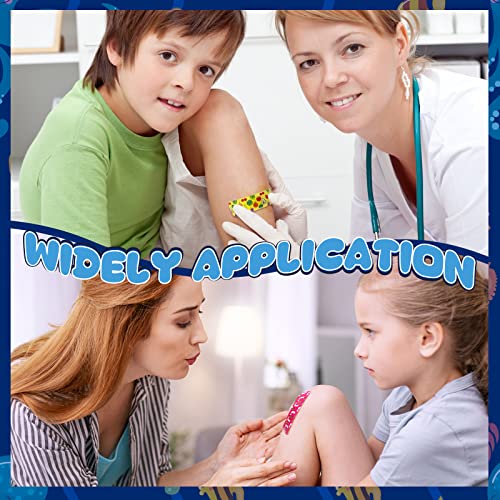 210 Pcs Kids Cartoon Bandages, Cute Kids Bandages Bulk, Colorful Adhesive Bandages Waterproof Pe Repair Tape Knuckle Stickers For Children Toddlers Cuts Scrapes Burn Flexible Protection (Cute Style) #TOP6