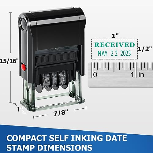 Snapklik.com : Received Stamp Self Inking Date Stamp Office Stamps For ...