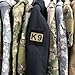 uuKen PVC K9 Patch Dog Patch Camo 3x2 inches with Hook Fastener Back for Dog Collar Vest Harness Clothes Bags Backpacks