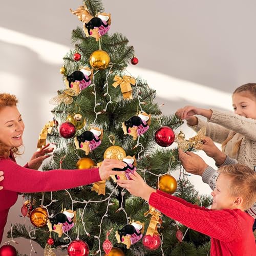 Pendentif chat en acrylique, le cadeau déco idéal pour Noël - 5