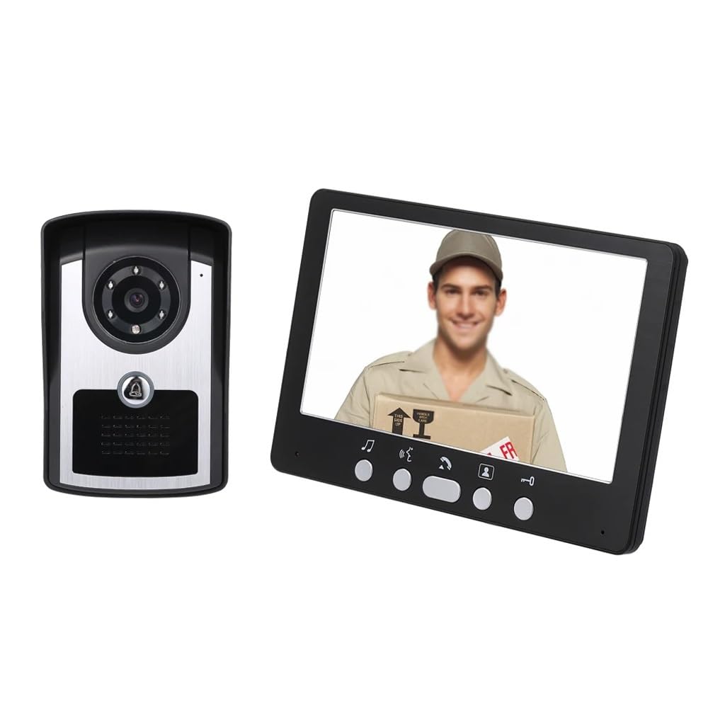 Mobygkfy D 7 Inch Camera Video Oor Phone Oorbell Intercom System Ir Night Vision Wire
