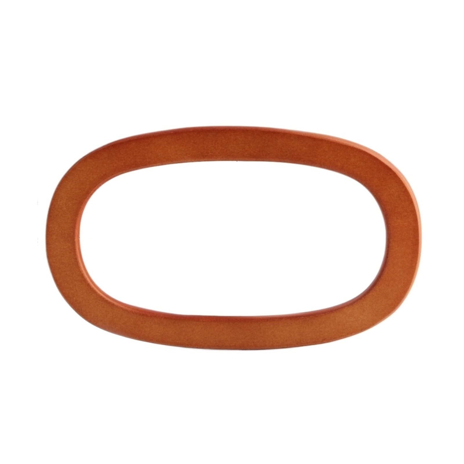 10 piezas Asa ovalada for bolso Para Bricolaje De Bolsos | El bolso de madera del 17.3*10cm maneja el bolso del ganchillo de la correa del bolso(Camel)