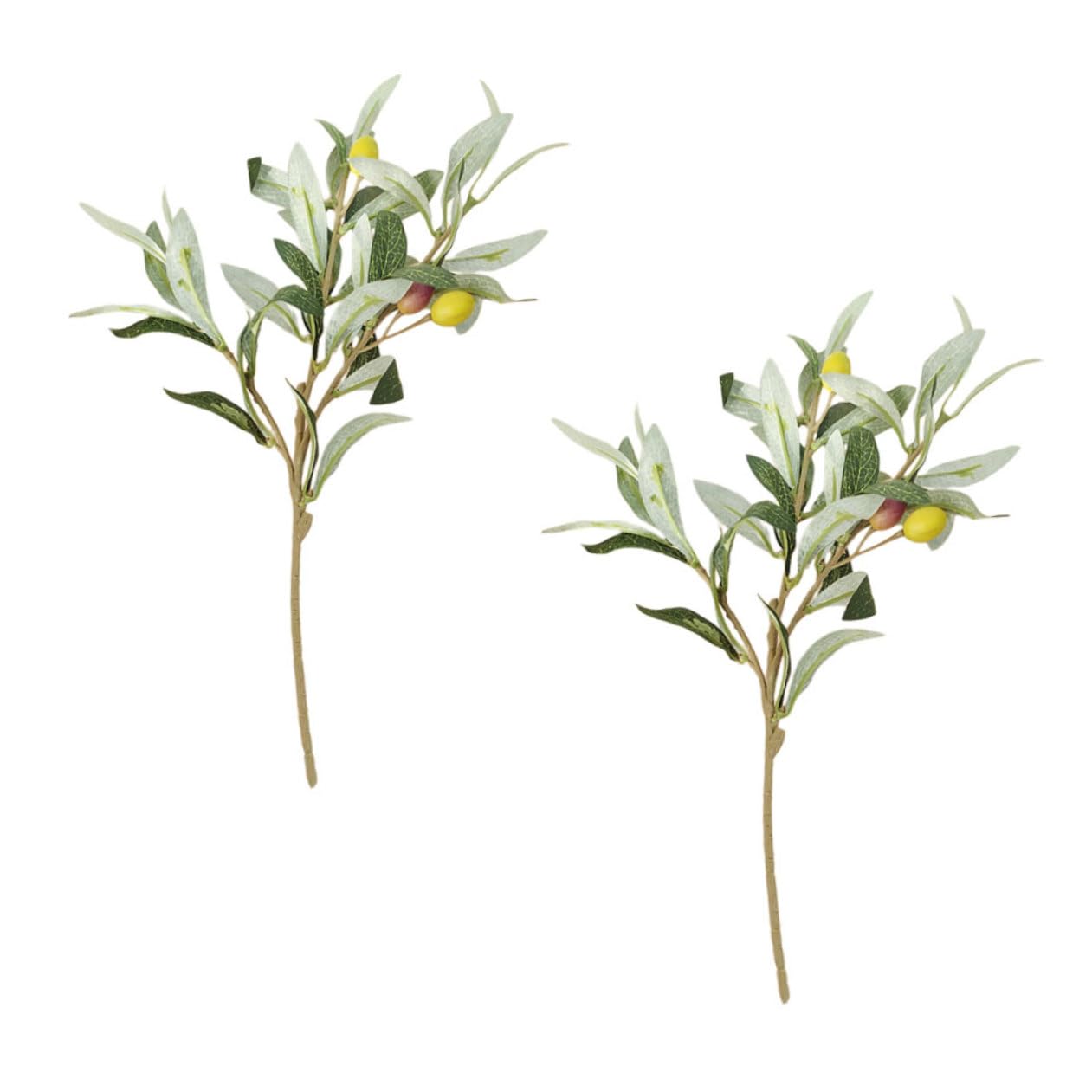 Amosfun 3 Set Di Piante Artificiali Realistiche Rami Di Ulivo Decorativi Potatura Necessaria Rami Di Alberi Finti Robusta Pianta Di Simulazione in Plastica Per La Casa 2 Pezzi * 3