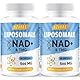 Liposomale NAD+ Softgels 500mg mit TMG 250mg, effizienter als Nicotinamid Ribosid, 60 Softgels (60 stück (2er Pack))