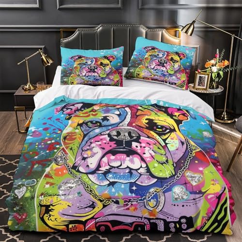 Housse de couette Taureau anti-acarien fermeture éclair lit double
