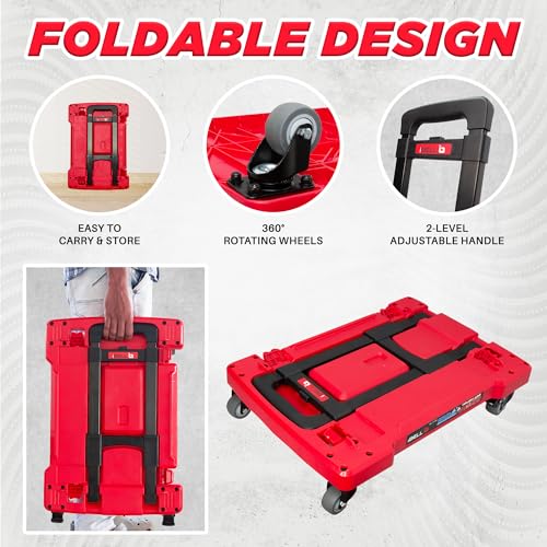 Image of iBELL FT100 | 2-in-1 Tool Box Cart Cum Mechanical Creeper, 100kg Load Capacity, Multi-Purpose Mobile Workstation, Heavy-Duty Rolling Cart for Garage, Workshop, Car Maintenance & DIY Projects