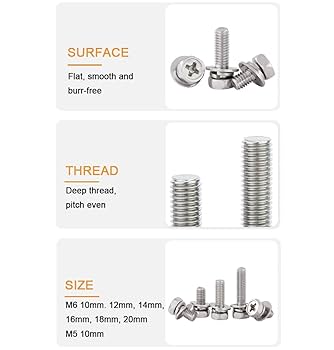 @mnx_aa Amazon.com: AIEX M6 Motorcycle Battery Bolts and Nuts, 32pcs