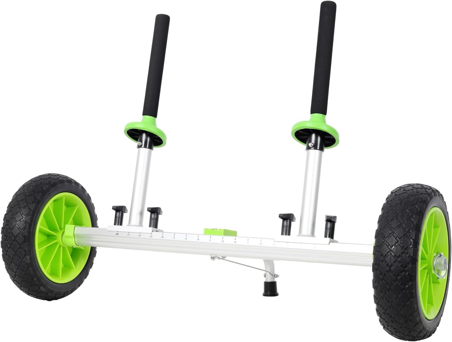 Geelife Sit On Kayak Cart - Aluminium Green - Fully Adjustable Frame - Fishing Kayak Transport - Outdoor Cart