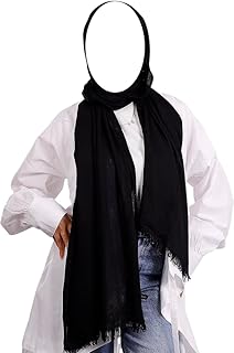 طرحه قطن ساده سكارف ناعم حجاب مريح وبارد على الراس جيد التهويه مقاس 2متر فى 82سم من كيان للتجاره كود 599