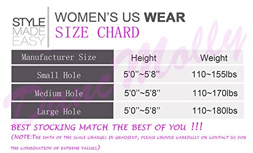 Dancmolly Fishnet Stockings Pantyhose Women's 2 Pair High Waist Hollow Mesh Tights Legging Hosiery #TOP5