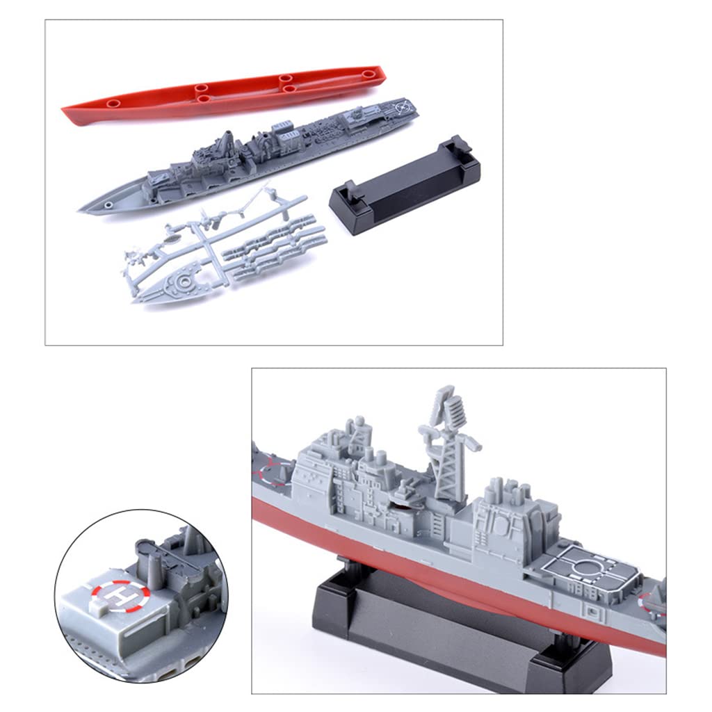Sharplace 8 Pièces de Modèle Navire de Guerre, Maquette Kits à Construire, Jouet Cadeau pour Adolescent, Adulte, Collection d'ornement