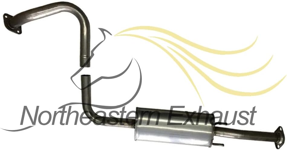 Northeastern Exhaust | Stainless Steel Resonator Pipe Compatible for Nissan Sentra 2007-2010 2.0L | California Emission | Free Clamp and Gaskets Included | Automotive Replacement Part