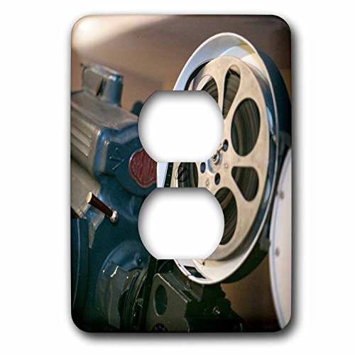 3D Rose LSP_251240_6 Albuquerque, New Mexico, Route 66, Vintage Film Projector at Theater 2 Plug Outlet Cover