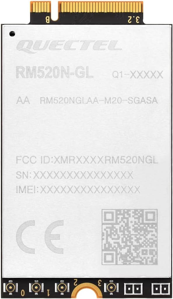 Waveshare Quectel RM520N-GL IoT 5G Module, M.2 Form Factor, 5G/4G/3G, USB Fast Ethernet, Network Adapter