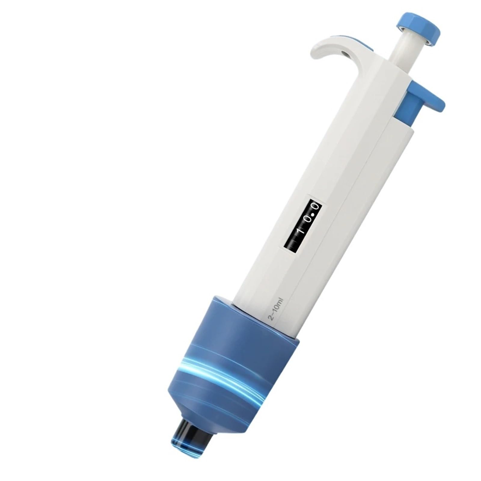 Micropipeta, Pipeta de laboratorio 2 a 10 ml, micropipeta digital ajustable un solo canal con puntas pipeta, dispensador muestras