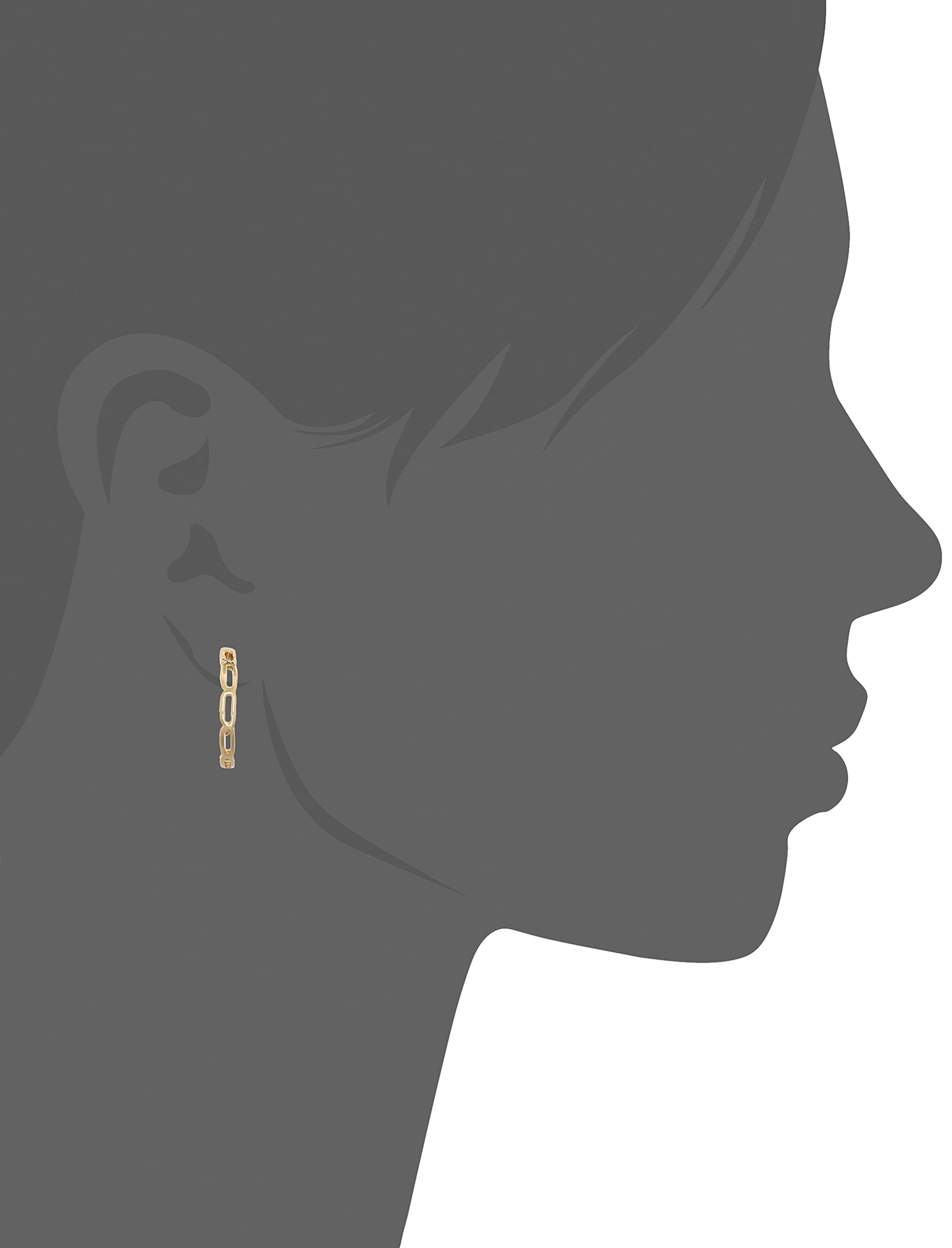24kt Plated Hoop Earring f