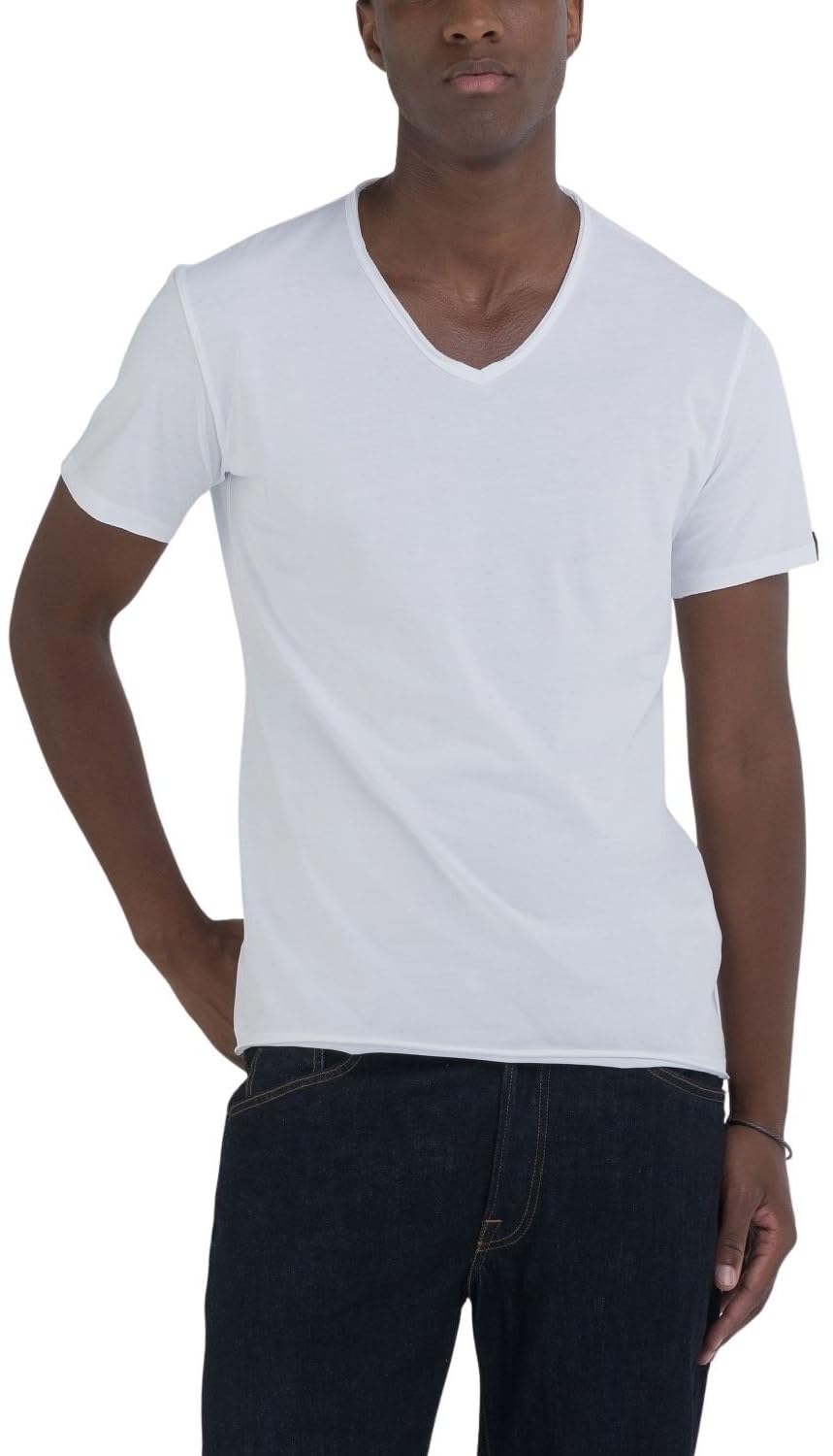 Replay Men's T-Shirt, 001 White, XL