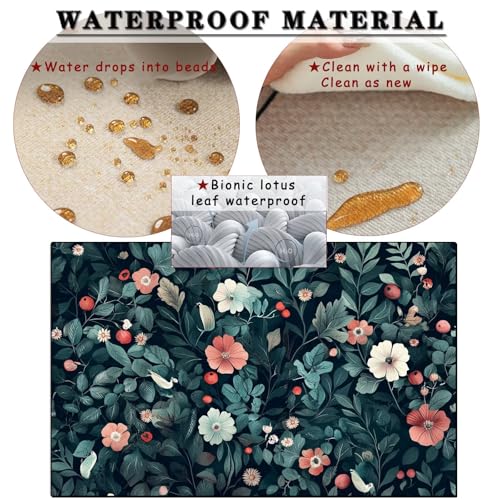 Tapis Forest lavable rug imperméable carpet antidérapant pour chambre et salon - 3