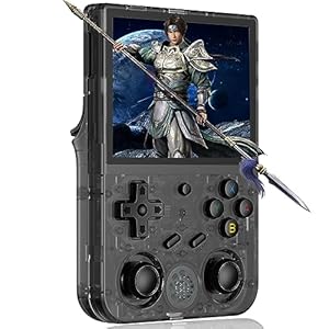 RG353V Retro Handheld Game with Dual OS Android 11 and Linux,RG353V with 64G TF Card Pre-Installed 4452 Games Supports 5G WiFi 4.2 Bluetooth Online Fighting,Streaming and HDMI