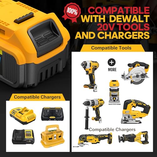8Ah Replacement for Dewalt 20V