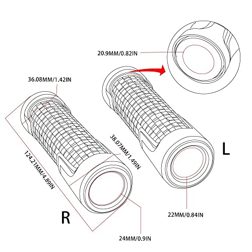 KiheNe Accessori Moto CNC Manubrio Manopole cap