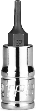 Capri Tools TP8 Star Plus Bit Socket, 1/4 in. Drive