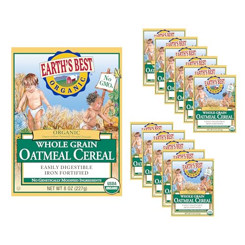 Earth's Best Organic Baby Food, Organic Whole Grain Oatmeal Baby
