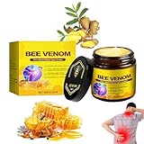 Bienengift Gelenkcreme 𝐆𝐞𝐠𝐞𝐧 𝐖𝐚𝐫𝐳𝐞𝐧 Creme Gel,Sanfte Haut Knochenlinderungsgel für Rücken,Nacken,Hände,Knie,𝐁𝐞𝐞 𝐕𝐞𝐧𝐨𝐦 Bienengiftsalbe für Arm Taille Bein,Frauen Männer (1 Stück)