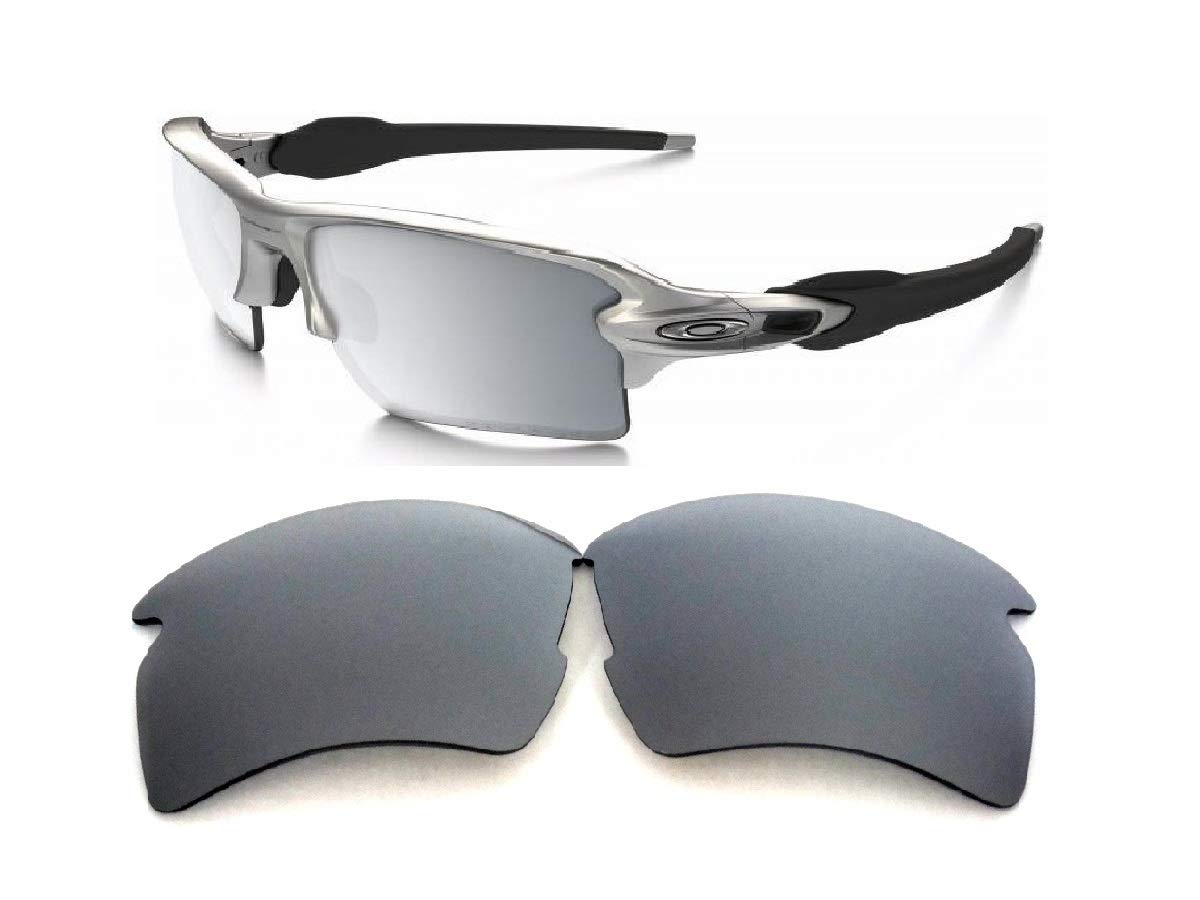 Galaxy Replacement lenses For Oakley Flak 2.0 XL Sunglasses Polarized 100% UVAB (Titanium)