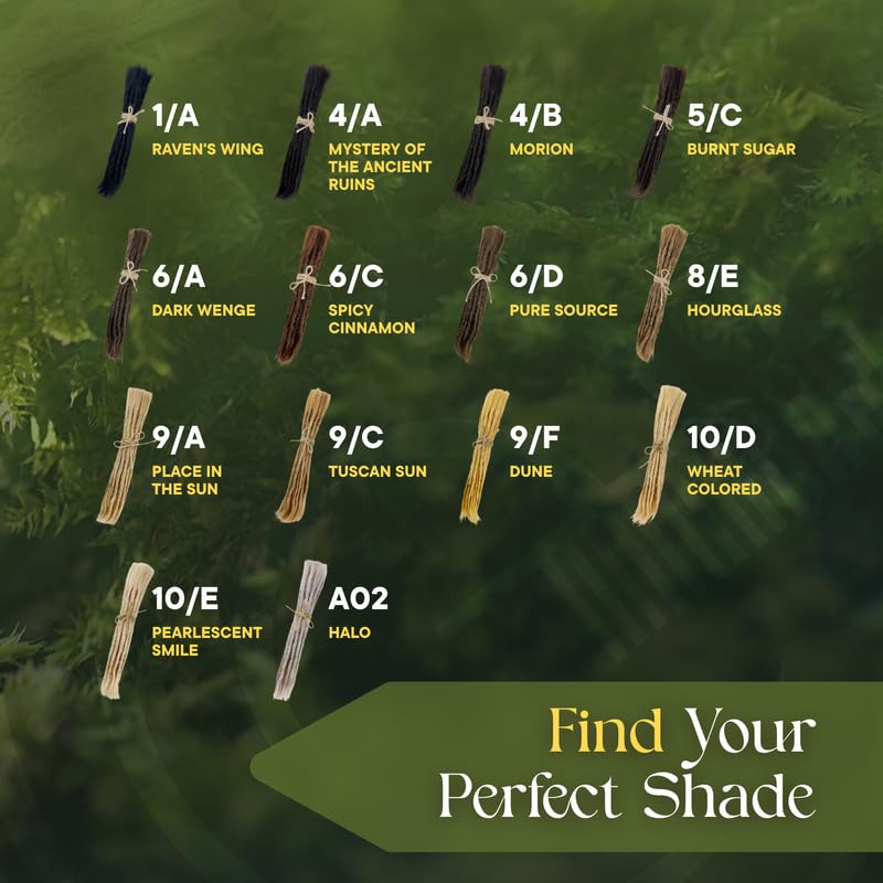 Human Hair Dreadlock Extensions – Handmade Crochet Locs Real Hair Dreads For Every Hairstyle, 10-Strand Bundle Dreads, Natural Looking Shades