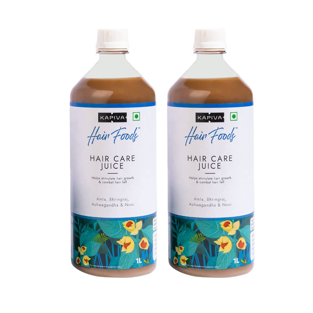 Kapiva Hair Care Juice (2L) | For Hair Growth & Hair Fall Control | 100% Ayurvedic Hair Care with Amla, Noni, Bhringraj and Ashwagandha - Super Saver Pack of 2 (B09PDYXR4H) Amazon Price History, Amazon Price Tracker