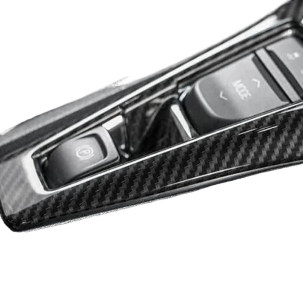 XSktBPwue Carbon Fiber Gear Shift Trim Frame Compatible with Camaro 2016 2017 2018 2019