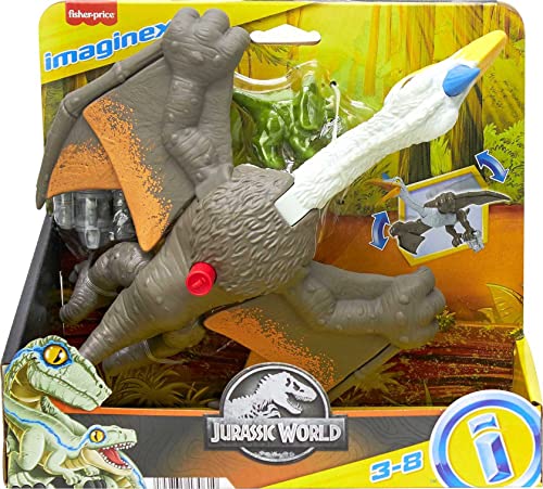 Fisher-Price Imaginext Jurassic World Dinosaur Toy Soaring Quetzal Figure Set for Pretend Play Preschool Kids Ages 3+ Years - image 7