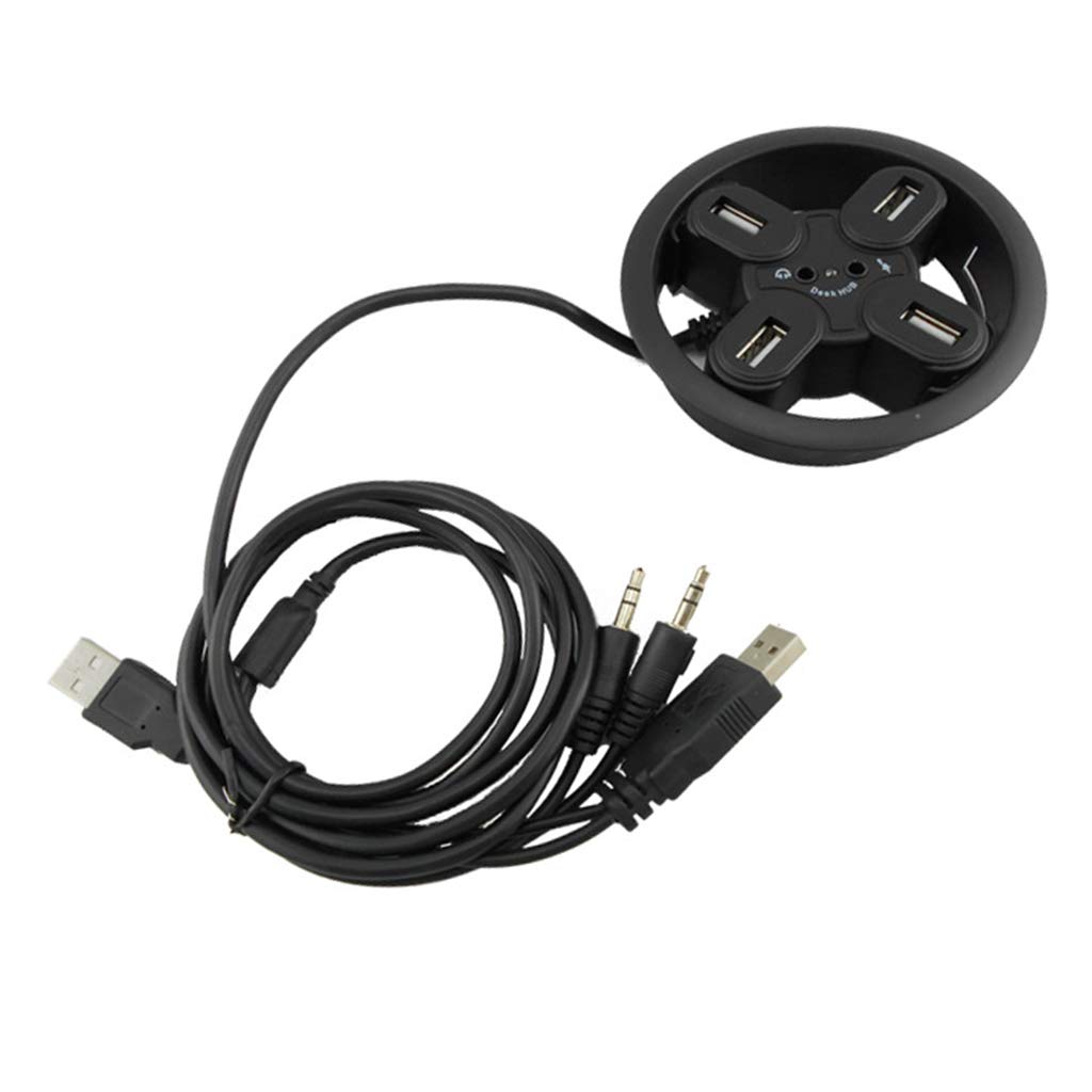 ZHENZQ Office Computer 4 Port USB 2.0 Splitter High Converter for PC Laptop