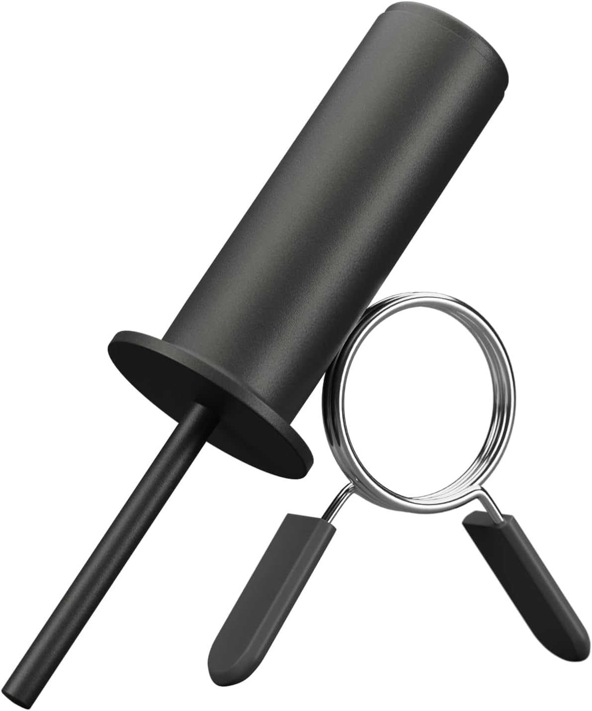 TYB- Train Your Body Weight Stack Pin, Gym Pin with Spring Clip Collar, Weight Stack Extender Pin Strength Training Equipment for Commercial Gym and Home Gym (Dia:8mm Length:110mm)