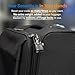 TSA Approved Cable Luggage Locks, Re-settable Combination with Alloy Body, Black 2 Locks.