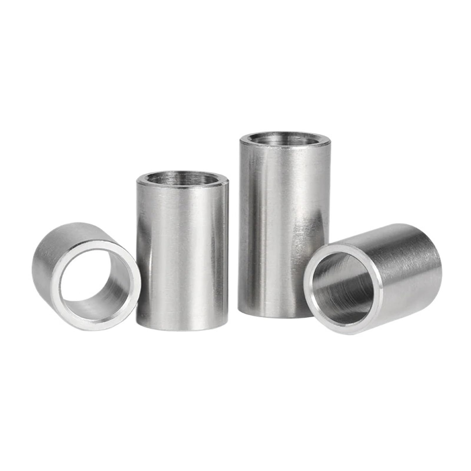 Edelstahl Beilagscheiben M2,5 M3 M4 M5 M6 M8 304 Edelstahl Buchse Unterlegscheibe, rund, hohl, ohne Gewinde, Abstandshalter, Dichtung, Länge 3–20 mm(D10xM8 (20pcs),Length 12mm)
