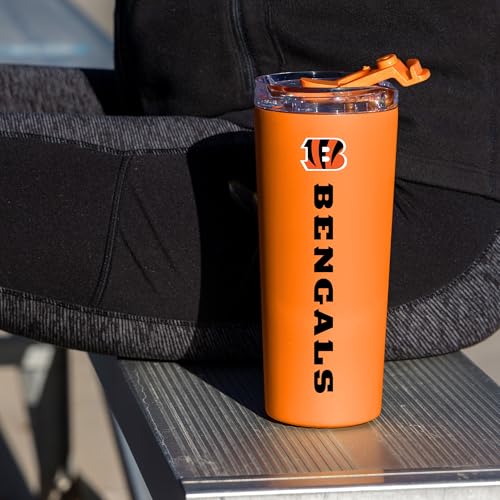 Image of Rico Industries NFL Football 24oz Stainless Steel Tumbler with Lid and Dual Functioning Lid