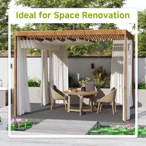 Rovibek 44 PCS Interlocking Deck Tiles, 12\" X 12\" Plastic Deck Tiles Outdoor Waterproof, All Weather Patio Tiles for Balcony Backyard Poolside Porch, Pavers for Outside Walkway, Pebble Gray - Thumbnail 4