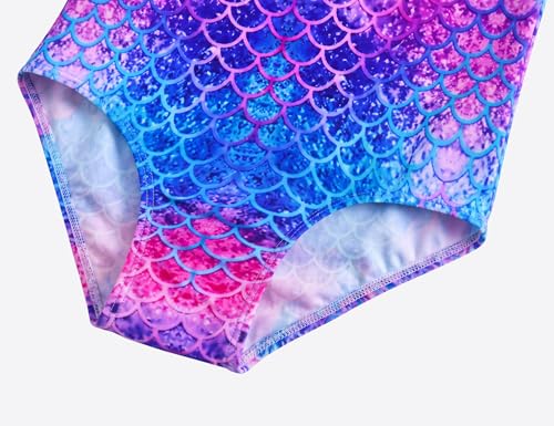 Image of Girls Swimsuits One-Piece Bathing Suits Multicolor Kids Sport Summer Beach Swimwear for 2-10 Years Old