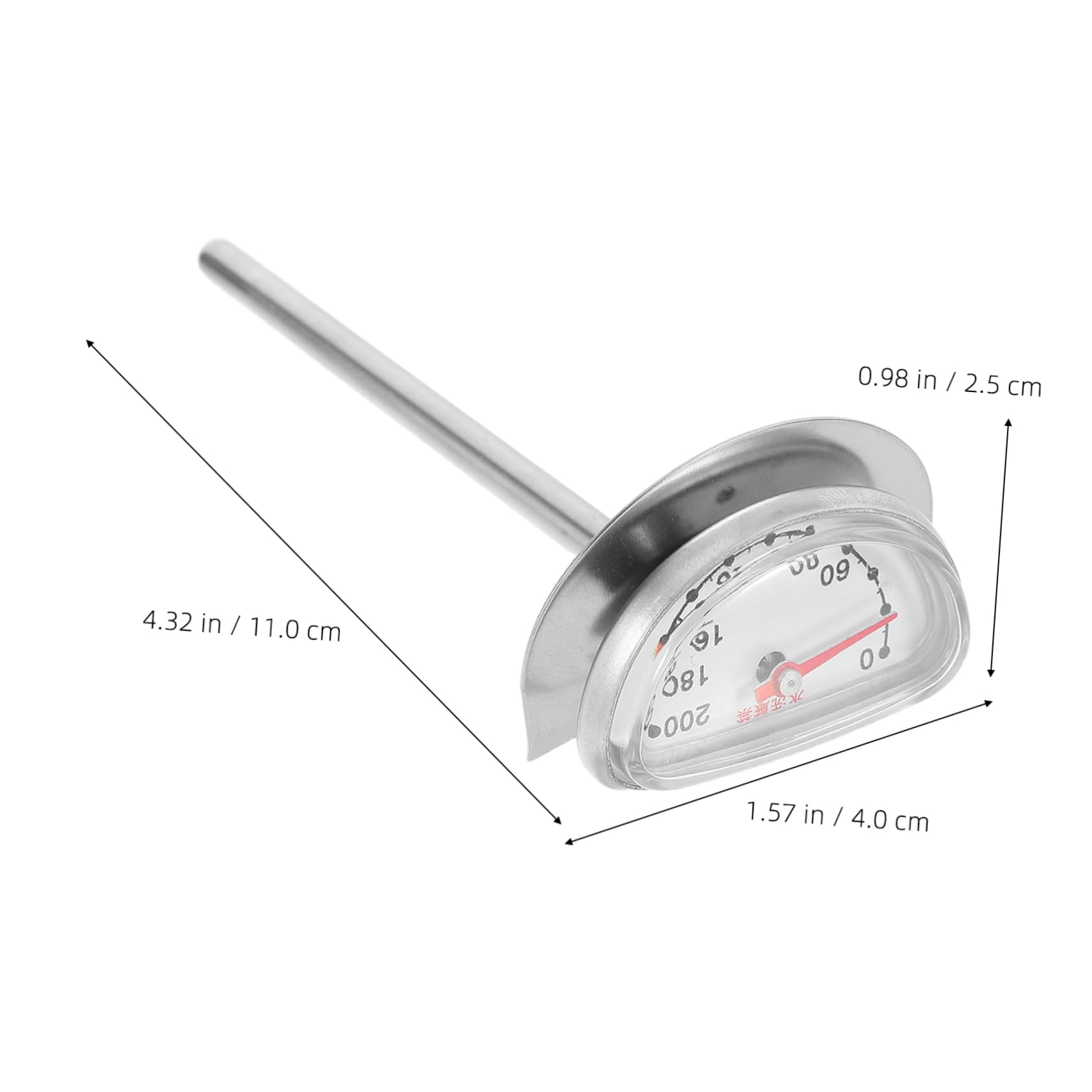 Veemoon Deep Fryer Thermometers Stainless Steel Oil Thermometer Stand for Frying Baking and BBQ
