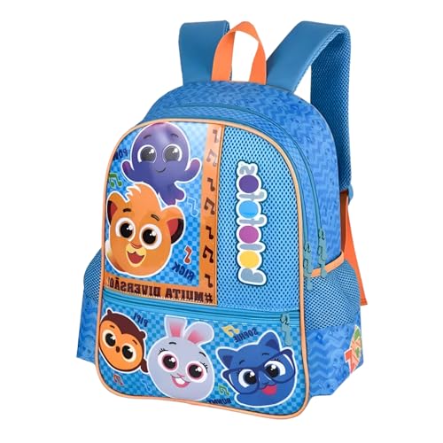 Mochila Infantil Bolofofos com Lancheira e Estojo BF24669J