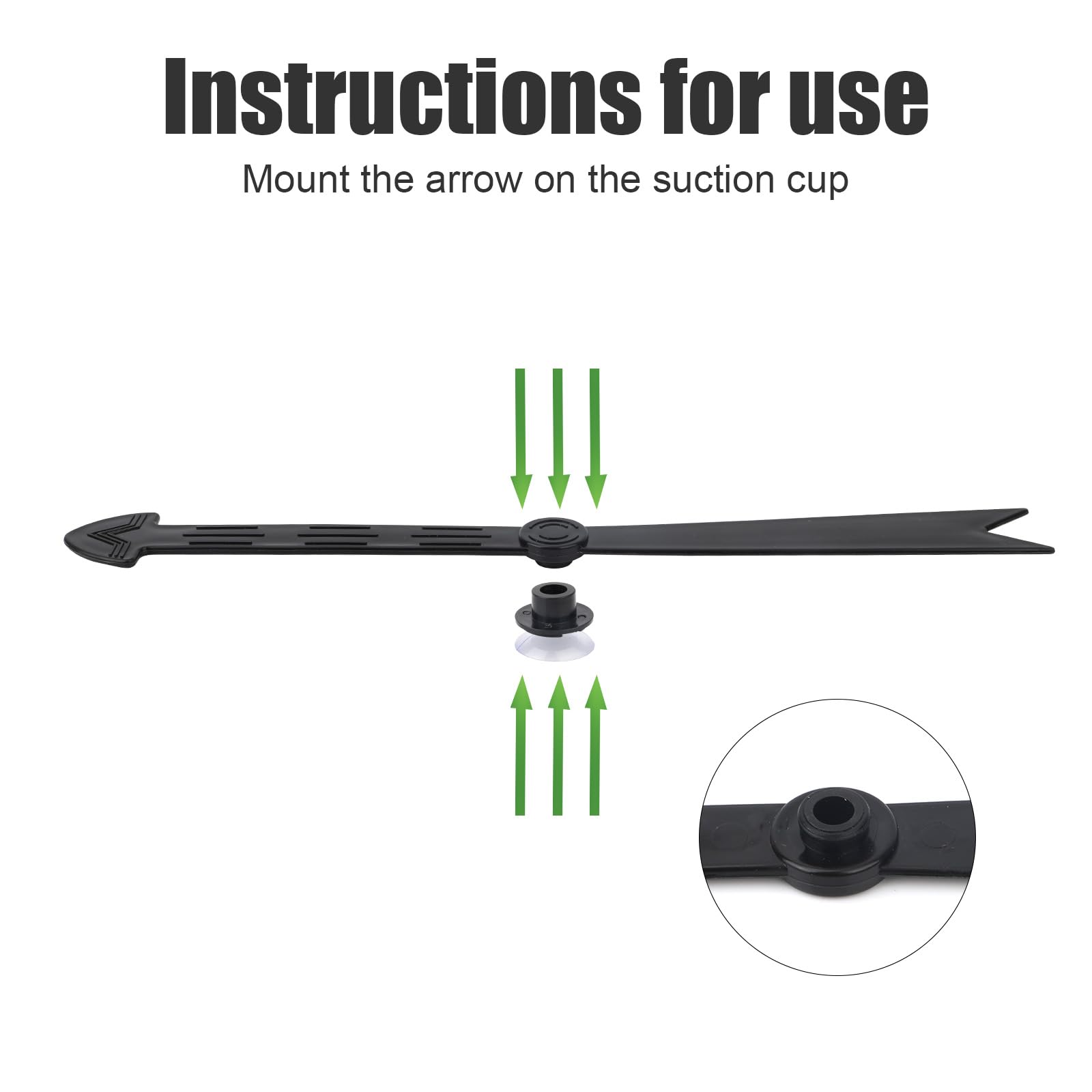 Grande Toupie à Flèches Avec Ventouse – 30 Cm – Jeu De Société, Classe, Fête – Noir